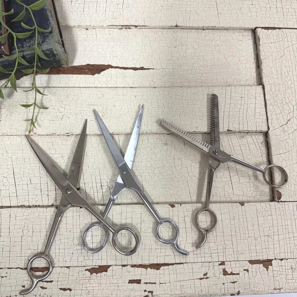 Scissor decor set of 3- Stylist barber scissors